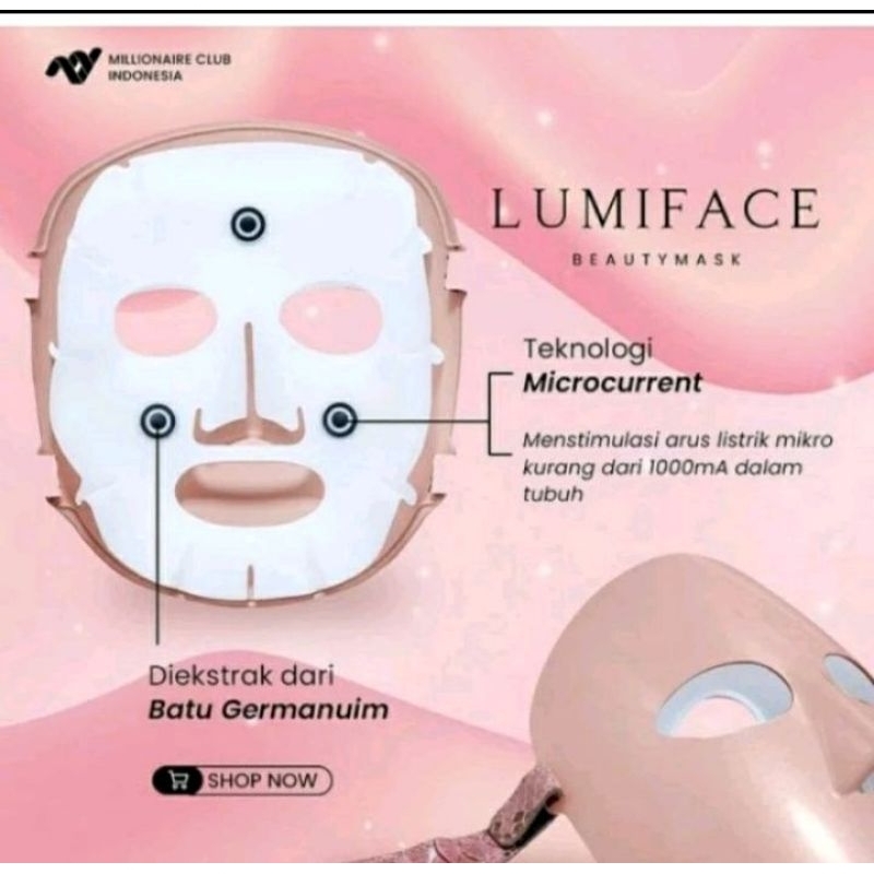 LUMIFACE BEAUTY MASK MCI ORIGINAL 100%