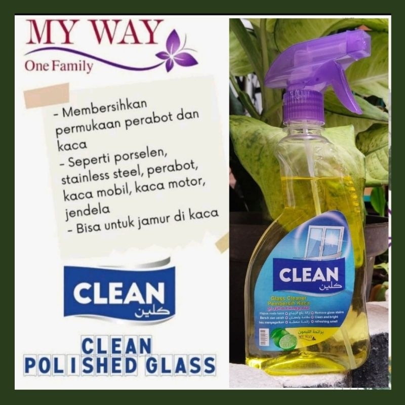 My Way Pembersih Kaca & Perabot Glass Cleaner Clean Polished Glass 500ml