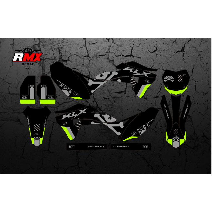 DECAL GORDON FULLBODY (022) DEKAL STIKER KLX GORDON HITAM MERAH, KUNING, HIJAU, BIRU TUA/MUDA, EMAS/