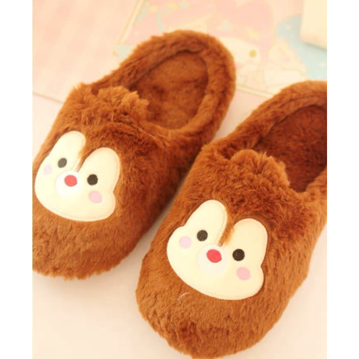 Promo TT01 DISNEY CHIP TSUM SLIPPER TSUM SANDAL FLUFFY DALE CHIPMUNK Murah