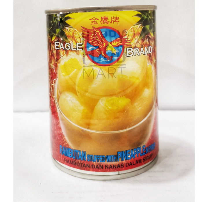 

[BPOM RI] EAGLE BRAND RAMBUTAN ISI NANAS DALAM SIRUP 565 GRAM/RAMBUTAN STUFFED WITH PINEAPPLE IN SYRUP