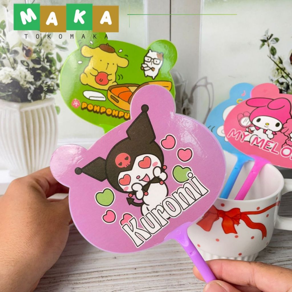 

PULPEN GEL KIPAS MINI SANRIO PGK-1097 pen kipas kuromi melody bolpen gel cinamoroll purin perlengkapan alat tulis kantor sekolah