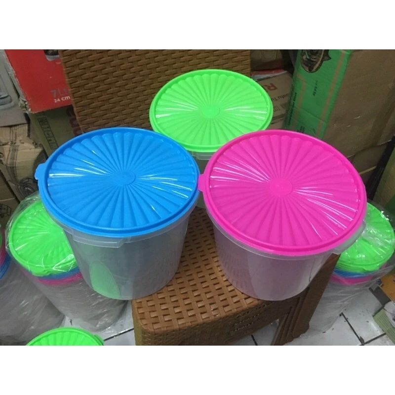 Toples Tempat Kerupuk Peyek Plastik 16 Liter 10 Liter 5 Liter Tebal