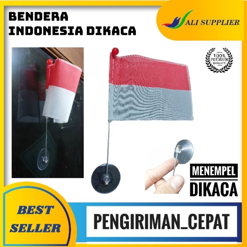 BENDERA DIMOBIL / BENDERA INDONESIA / BENDERA DIKACA / FLAG / BENDERA KAIN / BENDERA TEMPELAN KACA /