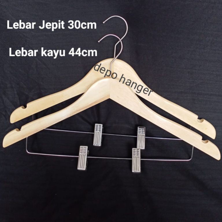 GROSIR  Hanger Jepit kayu 8