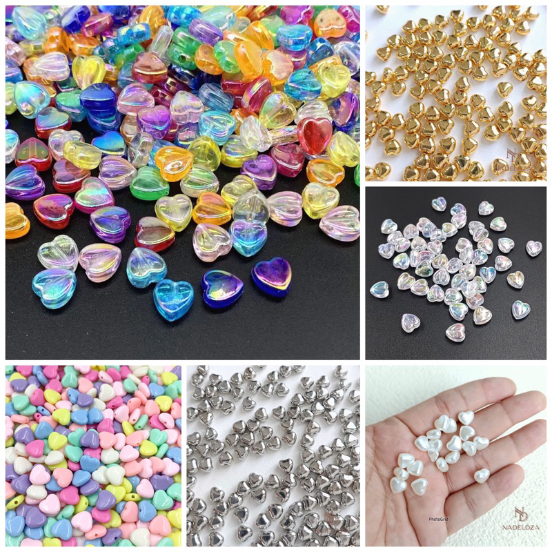 Aneka Mote Manik Love - Manik bentuk Love - Mote love