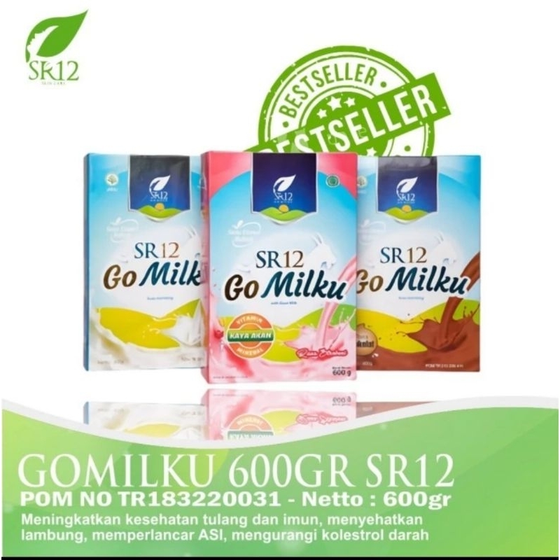 

Susu Kambing Etawa Gomilku Go Milku SR12 600gram / Susu Daun Kelor ASI Booster Kolesterol Kesehatan Tulang