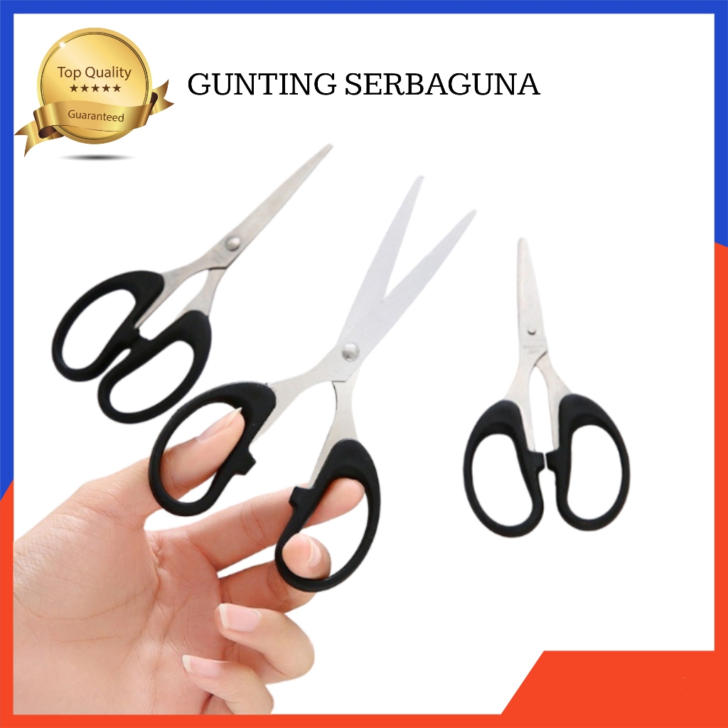 

⭐Mall57⭐ GUNTING STAINLESS TAJAM SERBAGUNA KECIL SEDANG BESAR / GUNTING KERTAS KAIN BENANG PERLENGKAPAN SEKOLAH KANTOR ATK DAPUR / SCISSORS