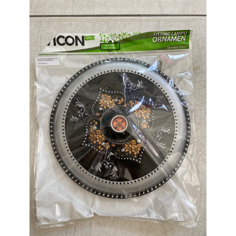 PROMO ORNAMEN LAMPU PVC/ORNAMEN PLAVON PVC/FITTING LAMPU/LAMPU HIAS/ORNAMEN 30x30cm/BUNGA LAMPU MURA