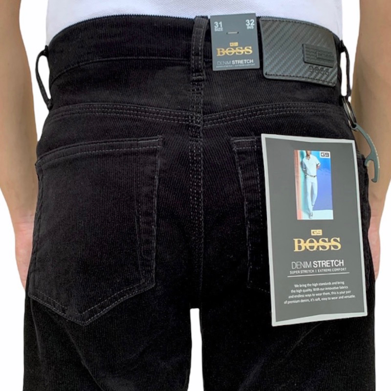 Celana Pria Corduroy Stretch Original BOSS Standar - Regular Fit Korduroi #Celanapriacorduroy #celan