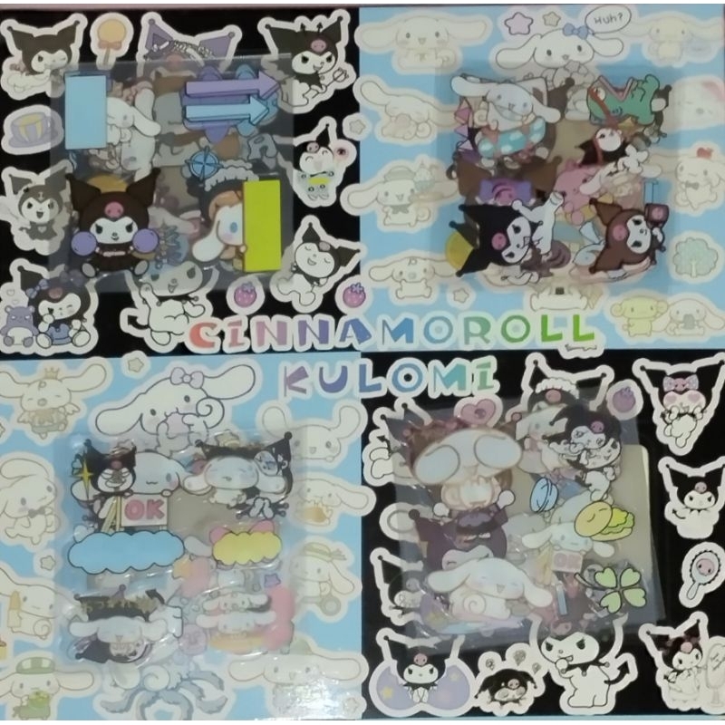 

Sticker kuromi cinnamoroll tahan air 5 pcs