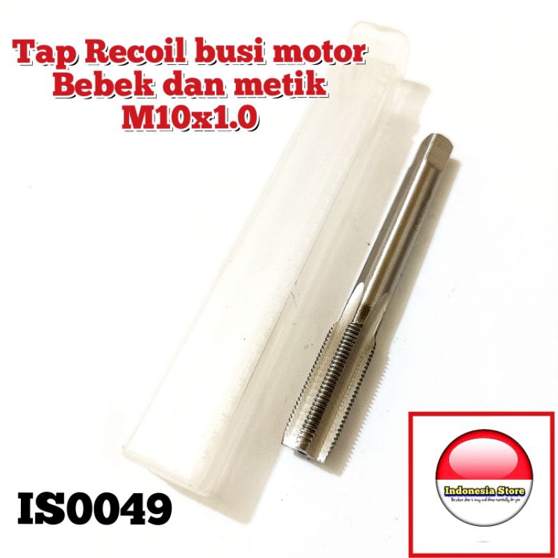Tap recoil busi m10x1.0 tap recoil busi motor 4tak bebek dan metik