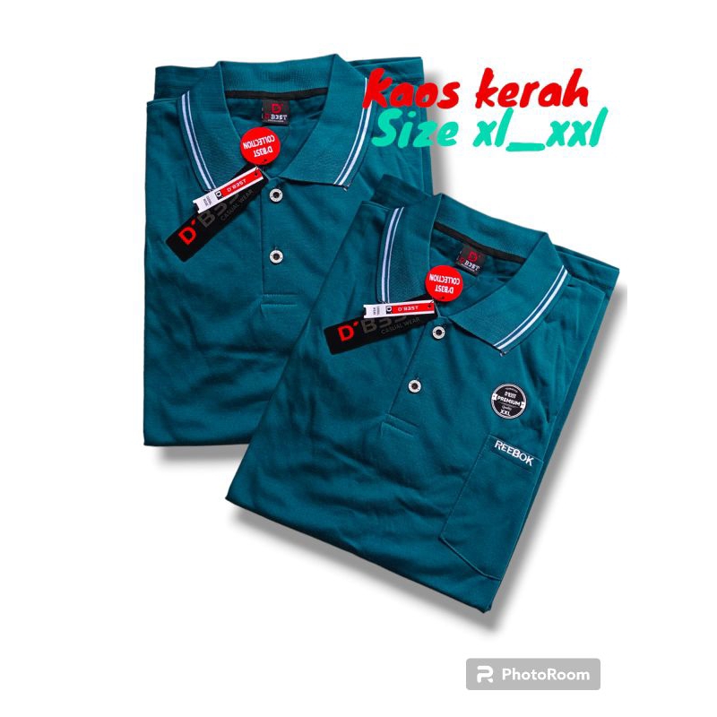 Kaos Pria Distro Kerah Polos Original