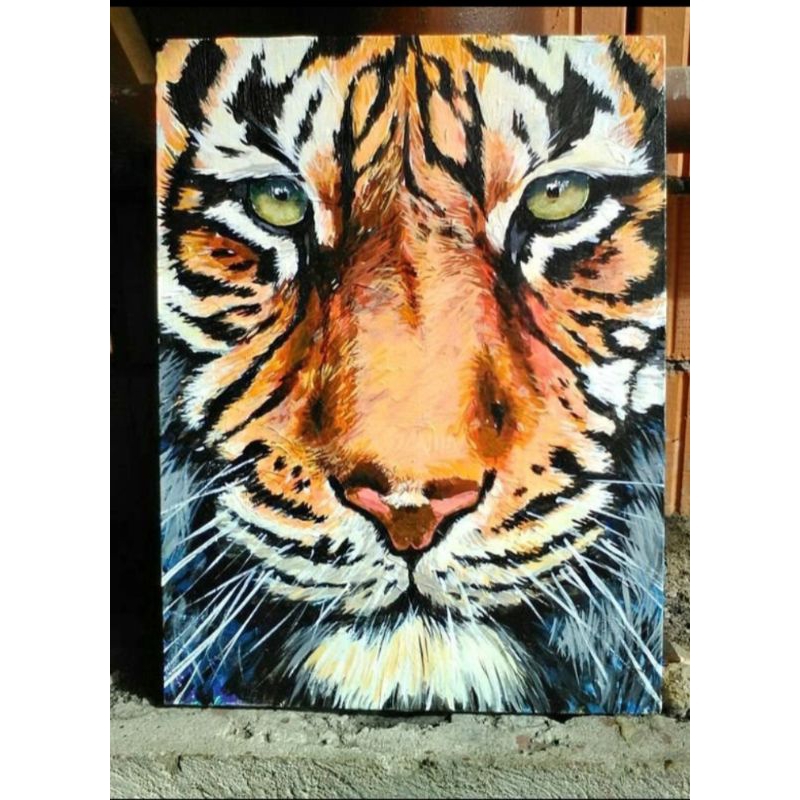 LUKISAN KANVAS HARIMAU