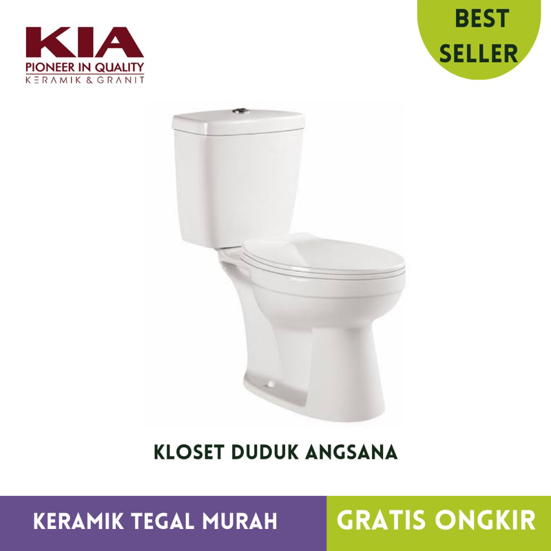 Kloset Duduk KIA Angsana 010 / Monoblock / Toilet Duduk KIA Angsana