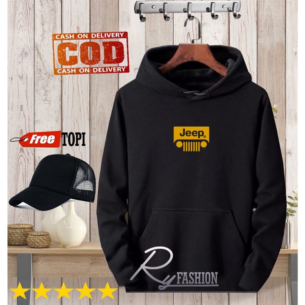 RY DISTRO - promo hoodie logo jeeb motif Gold..bonus topih  / Kaos Pria / Kaos Polos / Ry Distro Kao