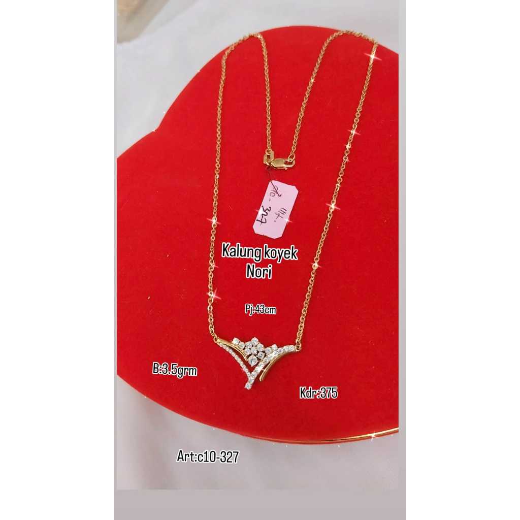 Kalung Emas Asli Nori Istana Kadar 375 3.5 Gram
