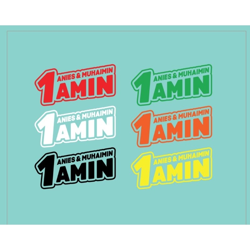 

Stiker Amin Anies Muhaimin