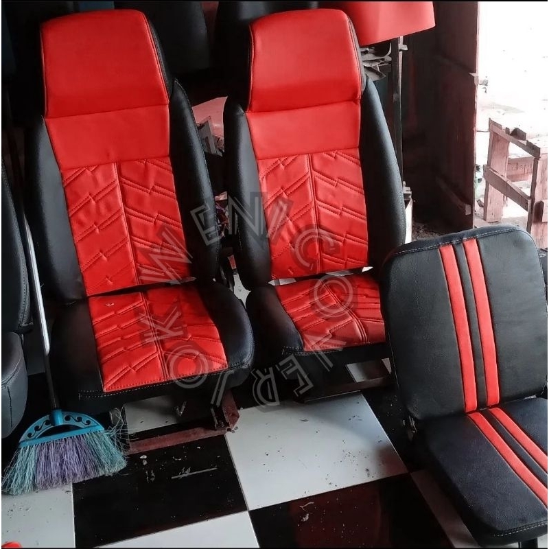 cover sarung jok mobil truk Mitsubishi Fuso 220 PS - Lapis jok mobil truk Fuso fighter - cover jok m