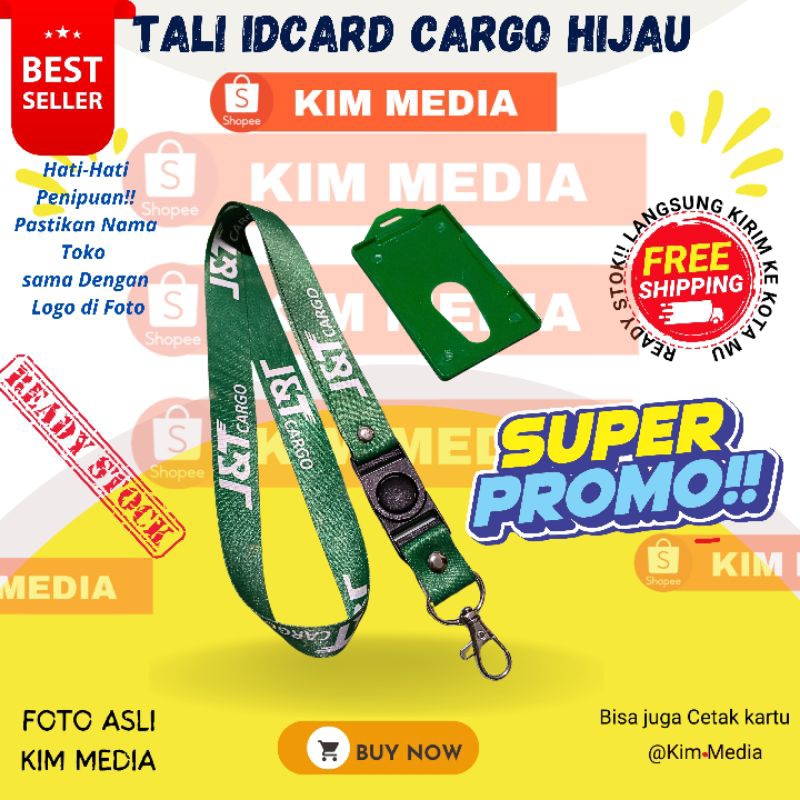 

LANYARD ID TALI IDCARD CARGO-KARGO HIJAU GANTUNGAN CARGO-PRINTING MURAH!! ANTI AIR READY STOK✅