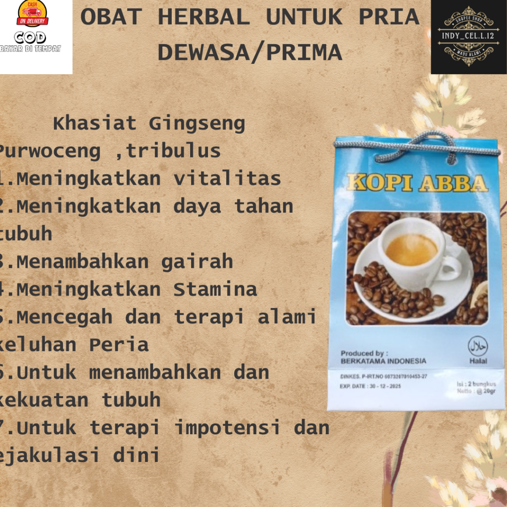 

Kopi Herbal Penambah Stamina Pria Dewasa KOpi Khusus Pria Dewasa Kopi Stamina Kopi Joss Kopi Bubuk