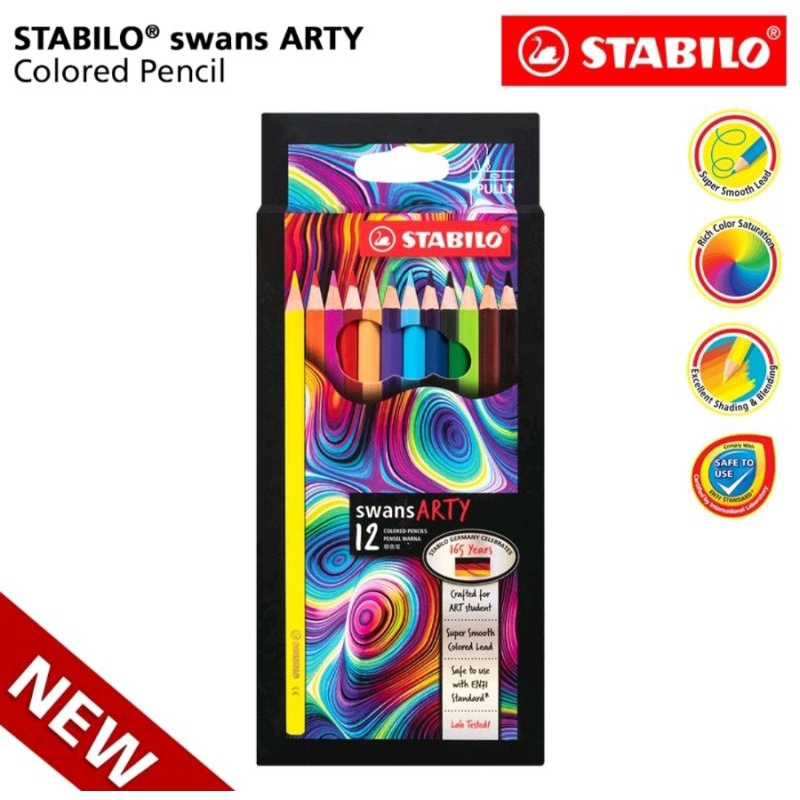 

pensil warna STABILO swans ARTY