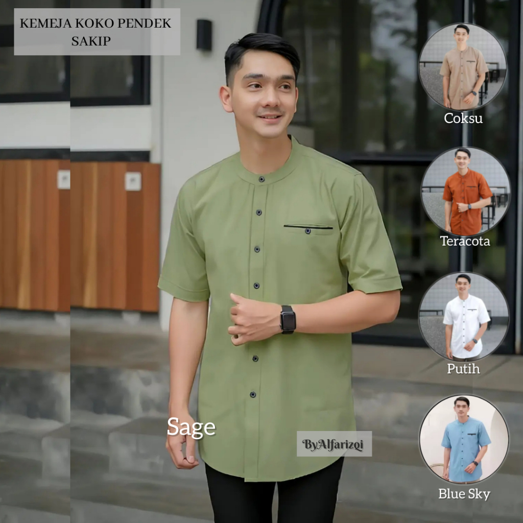 KEMAJA KOKO PRIA LENGAN PENDEK POLOS MATT TOYOBO