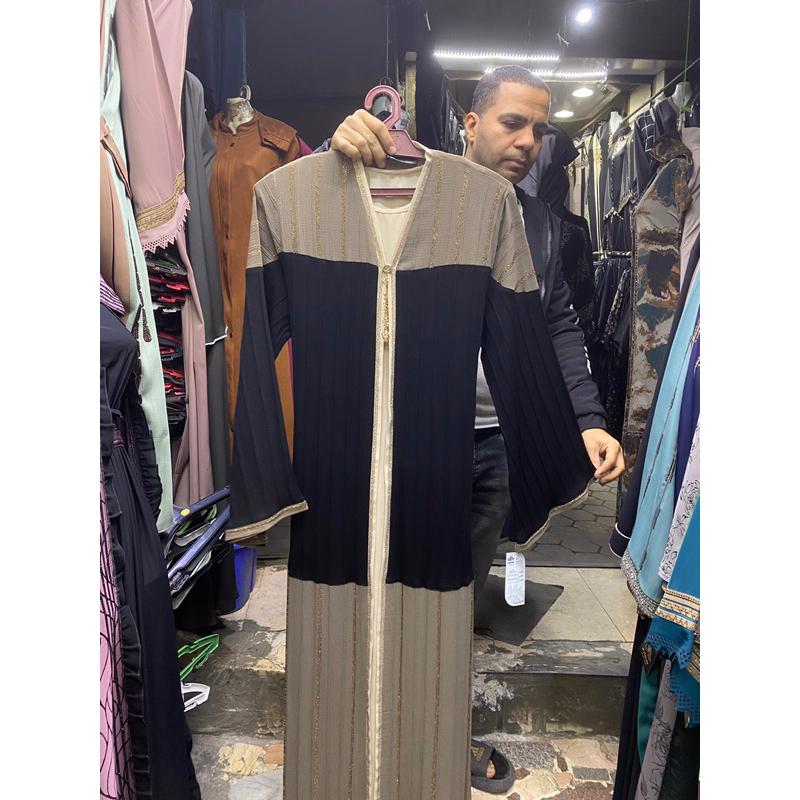 abaya hitam brown / impor mesir dress abaya
