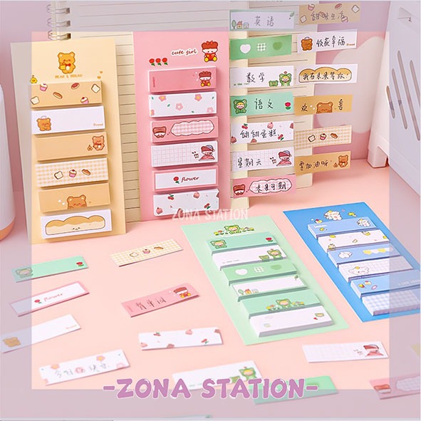 

[ZS] 1 Pcs/ Memo Sticky Note Office Cute