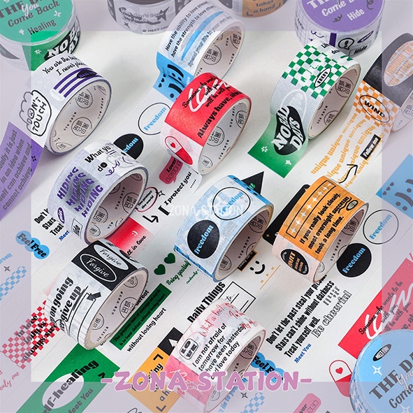 

[ZS] 1 Pcs / Washitape The Day Come Back Tape Decoration Scrapbook