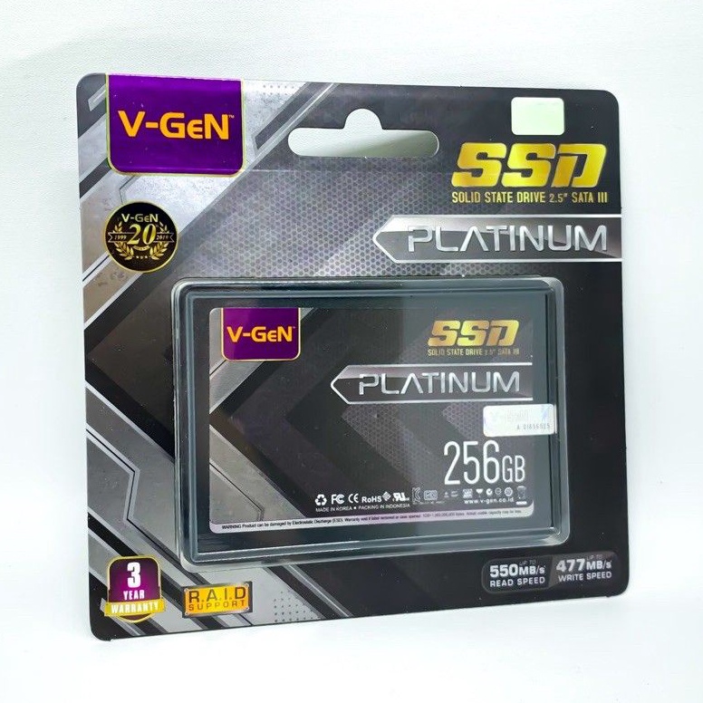 Terkini SSD SATA 3 Solid State Driver VGeN 256GB SSD VGEN 8G8