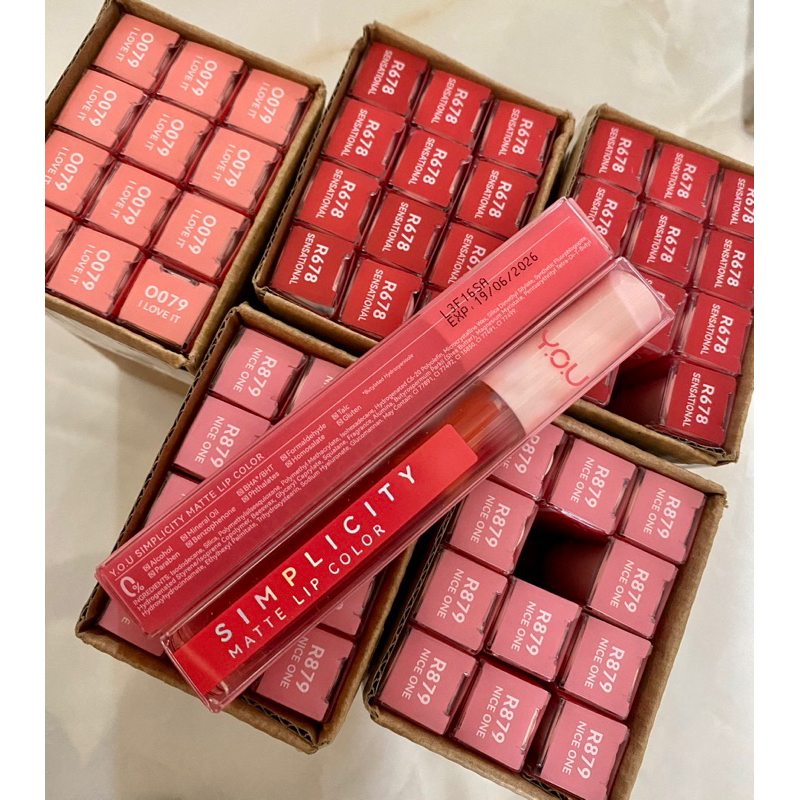 YOU SIMPLICITY COTTON LIP CLAY | YOU SIMPLICITY MATTE LIP COLOR | YOU MATTE LIP CREAM ORIGINAL