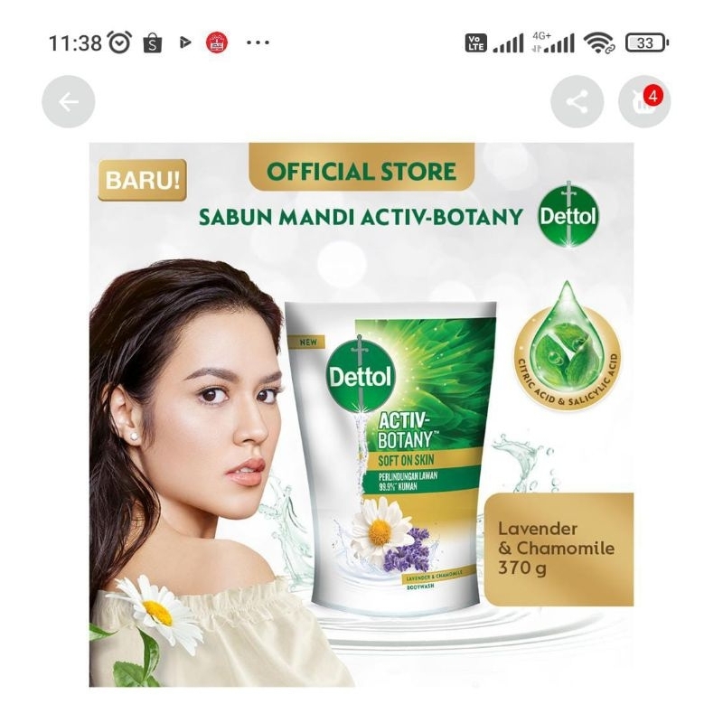 Sabunmandi  cair dettol 410 ml