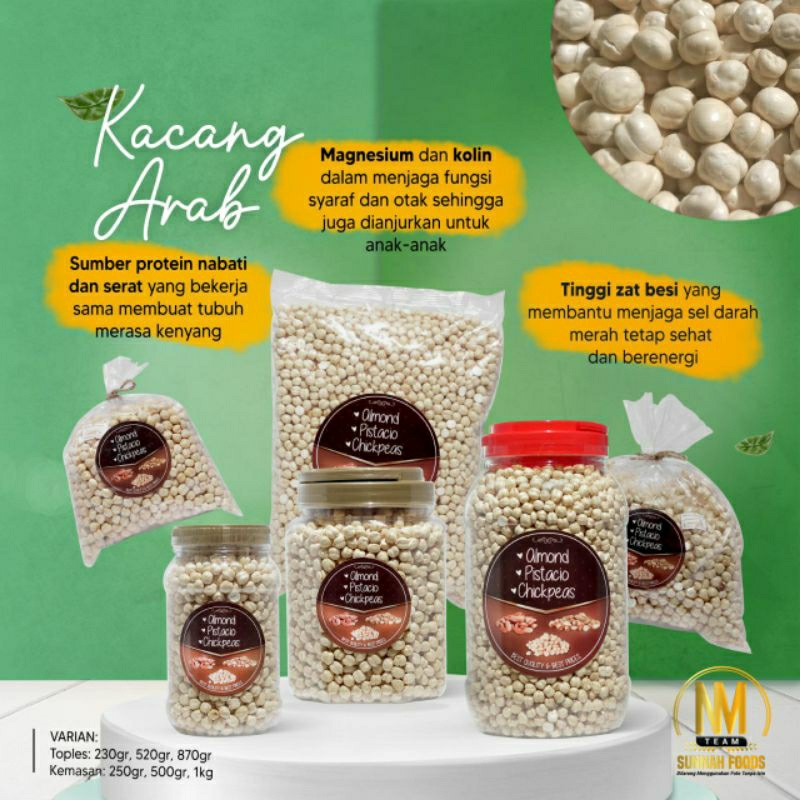 

KACANG ARAB , 3 varian berat. baca deskripsi.