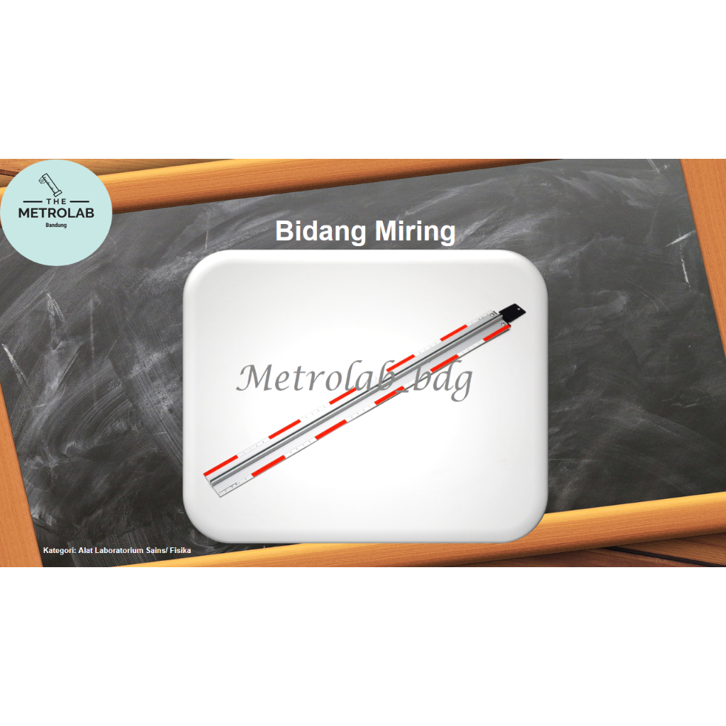 Bidang Miring | 1 Skala | Bahan Aluminium | ukuran 500 x 45 mm
