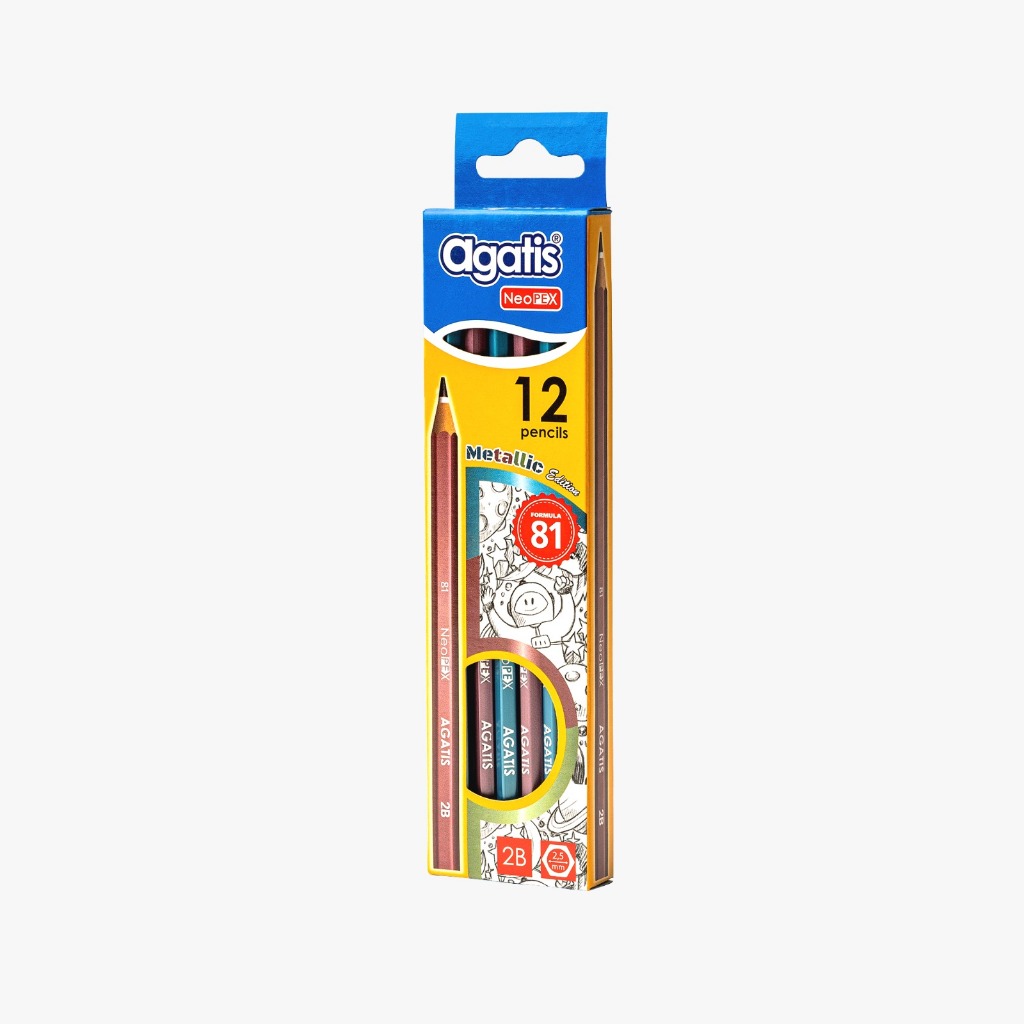 

Pensil Tulis Agatis Neopex - Neon 2B 1Box - Isi 12 Pcs