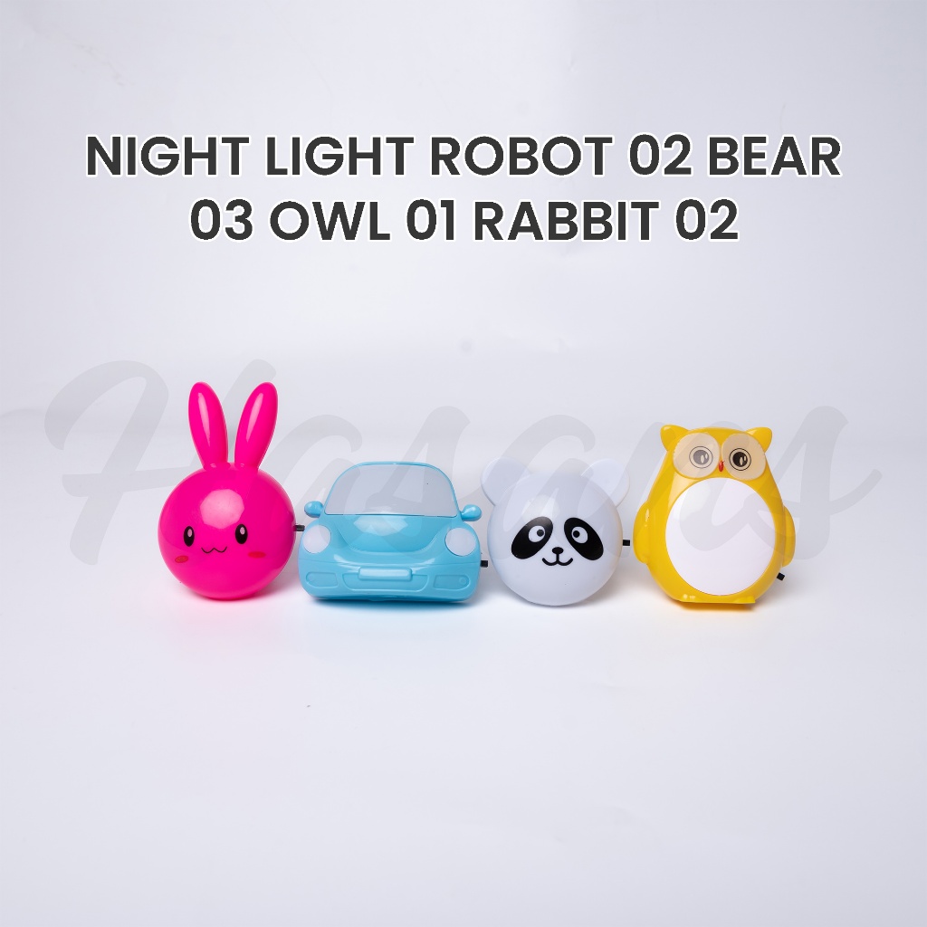 new deals hasans / lampu tidur anak led / lampu kamar karakter / lampu belajar lucu unik / night