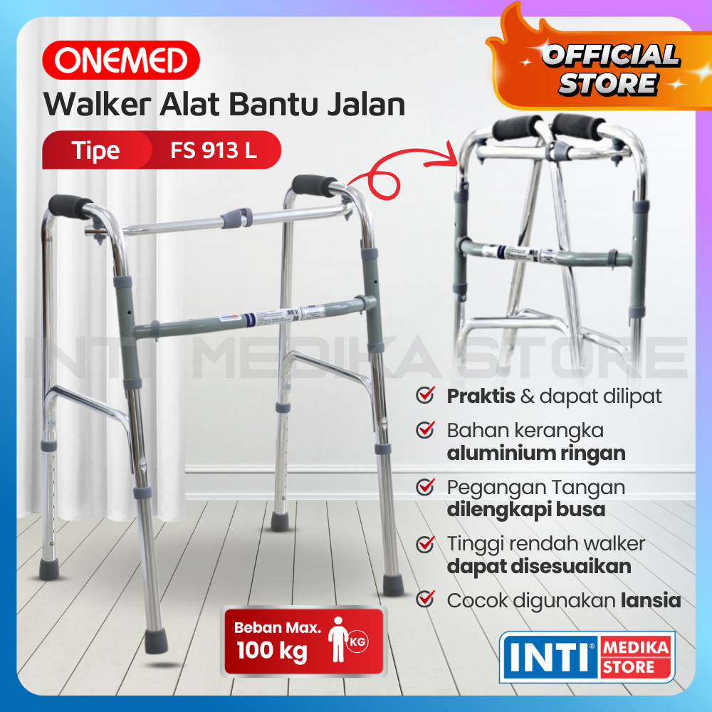 ONEMED - Alat Bantu Jalan WALKER Aluminium FS 913L One Med