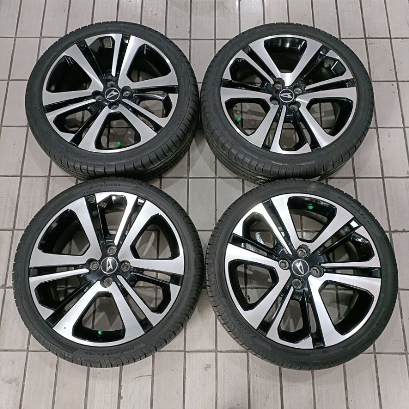 Pelek Velg Mobil Bekas Std Rocky Ring 17 Baud 4x100 + Ban 205-40/205-45 R17