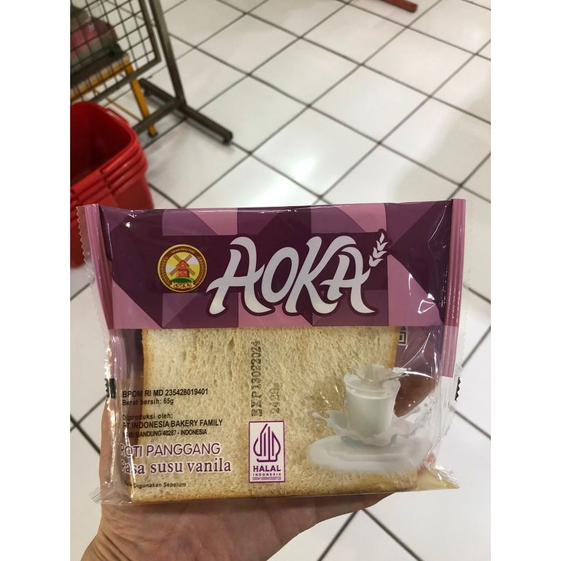 

aoka roti panggang susu vanila - aoka roti panggang susu