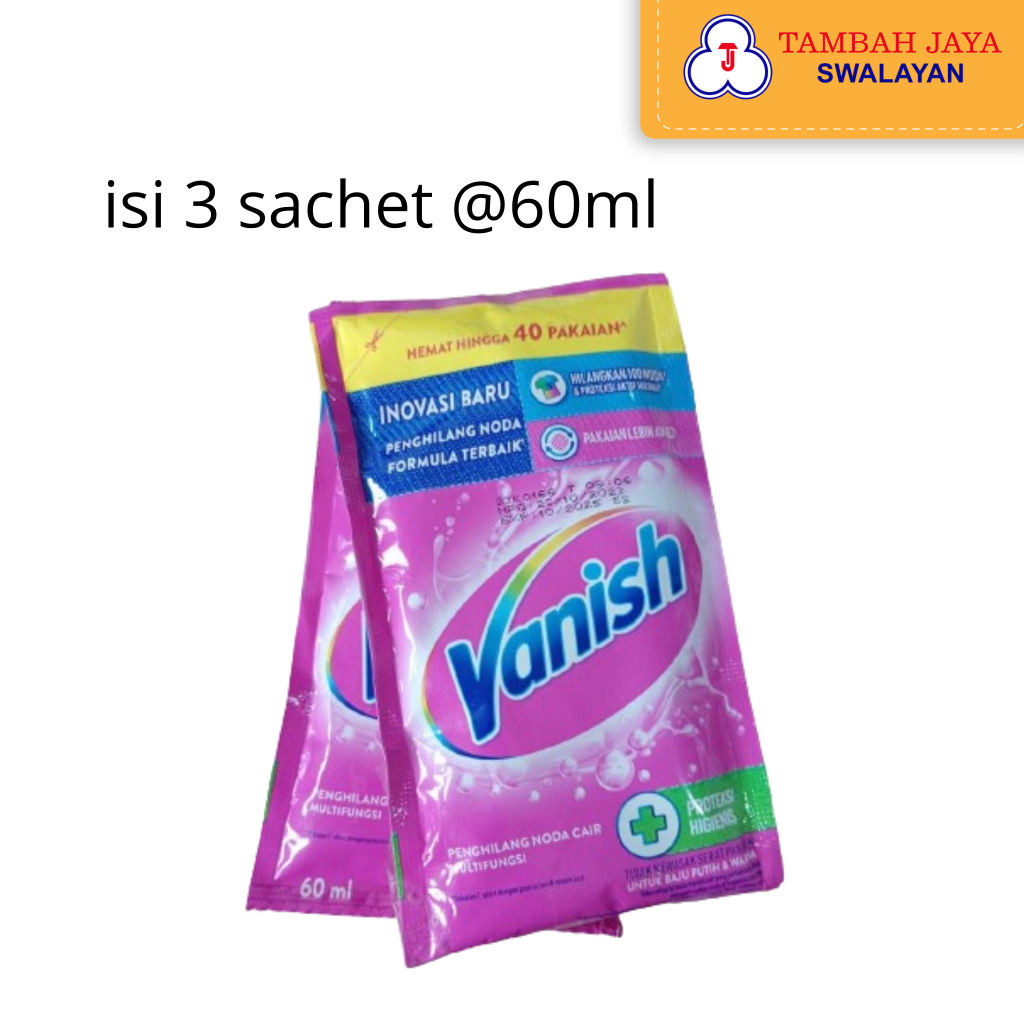 Vanish Pink Cair Renceng 3sachet @60ml
