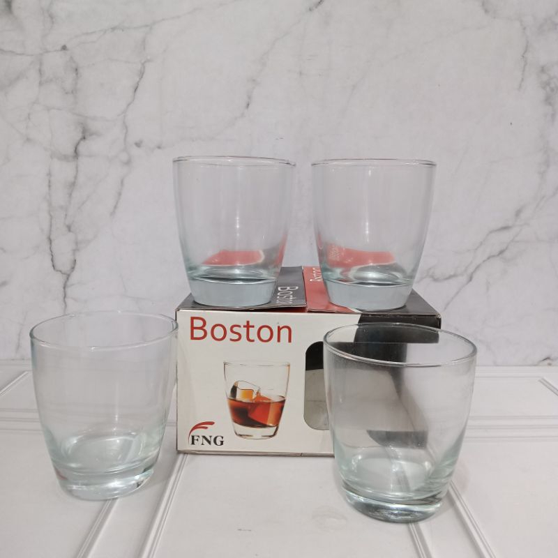 GELAS BOSTON D4/ GELAS KADO 4 PCS/ GELAS WINE 383 ML