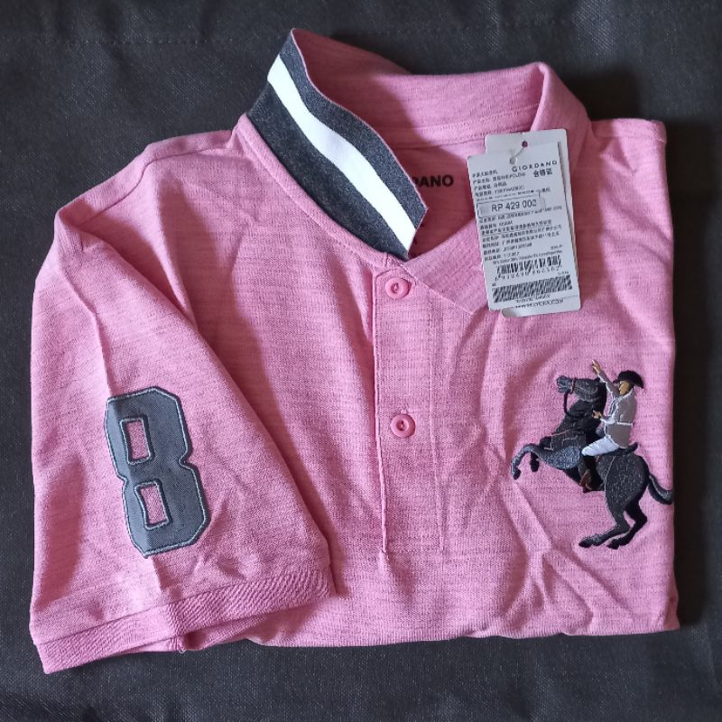 ( NO COD )  baju kaos kerah pria Napoleon polo giordano original