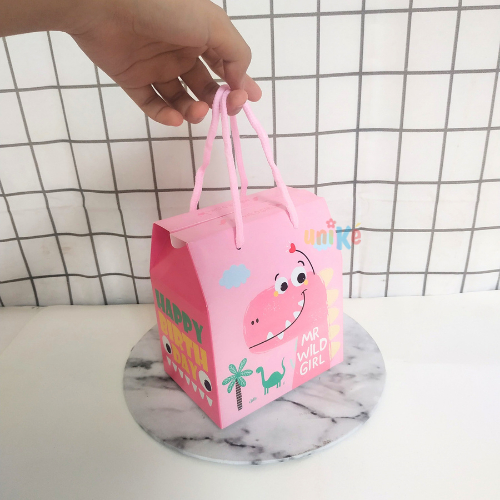 Snack BOX DINO Kotak Dus Snack Ulang Tahun Anak Dinosaurus Gabble Hampers Gift Ultah Anak Parcel Bingkisan Kue Birthday