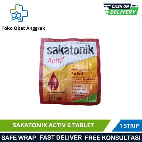 SAKATONIK ACTIV/VITAMIN PENAMBAH DARAH/SUPLEMEN PENAMBAH DARAH./SUPLEMEN UNTUK PENDERITA ANEMIA