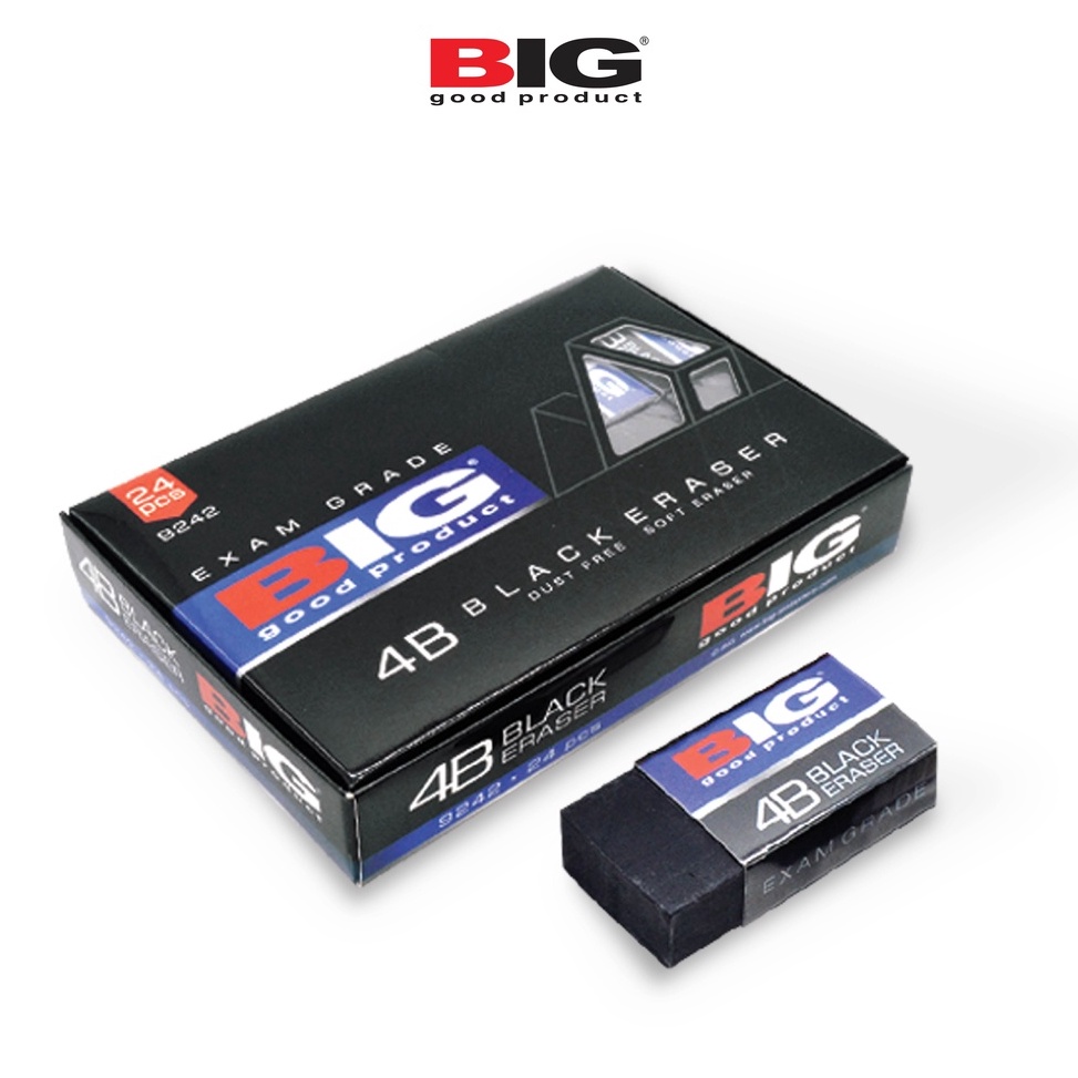 

ART S76W 24 Pcs BIG Penghapus Eraser Pensil Hitam Besar Dust Free ER9242