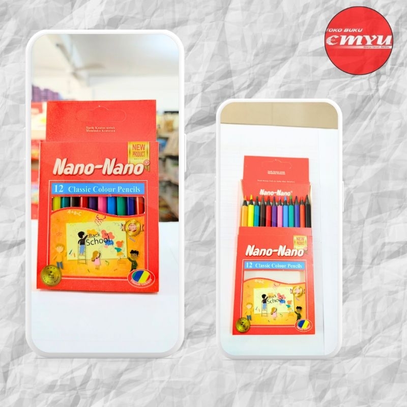 

Pensil 12 Warna Nano Nano Pendek