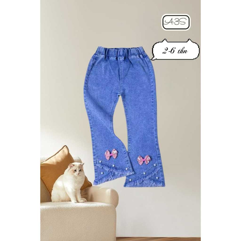Celana Jeans Anak Perempuan Usia 2 - 10 Tahun / Jeans Anak Perempuan / Celana Jeans Anak Import  / C
