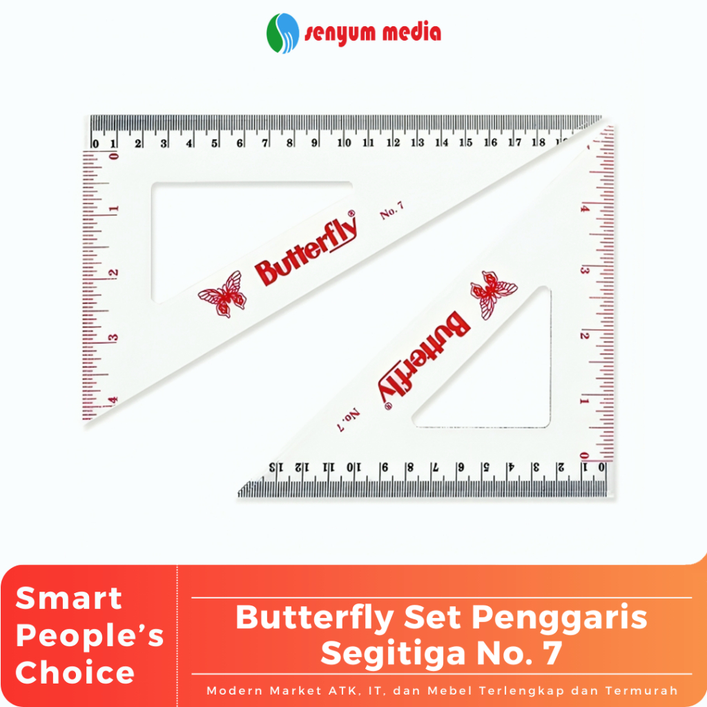 

Butterfly Set Penggaris Segitiga No. 7 (1 Pcs) (S:PCS)