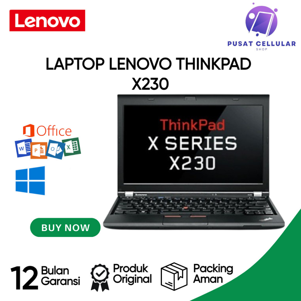 LENOVO THINKPAD X230 CORE i5 RAM 8GB/1TB / WIN 10 / FREE OFFICE